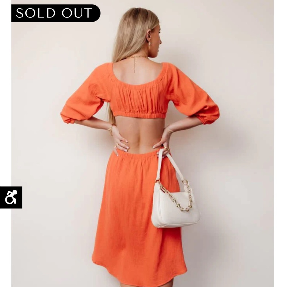 Laurene Coral Midi Dress